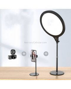 14.2 inch 36cm Live Broadcast Photography Desktop Beauty Fill Light Bracket, Style:Large Version+Cooling Bracket