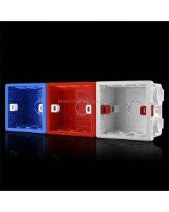 10 PCS Cassette PVC Flame Retardant Splicing Bottom Box Switch Socket Universal Box Random Color Delivery