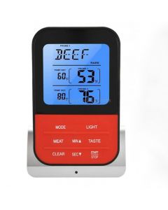 LCD Digital Food Thermometer with Dual Probe Sensors Timer