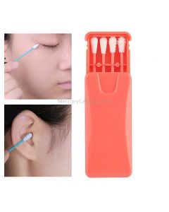 4 in 1 Ear Cleaning Cosmetic Silicone Buds Double-headed Recycling Cleaning Makeup Swabs Sticks