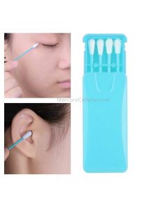 4 in 1 Ear Cleaning Cosmetic Silicone Buds Double-headed Recycling Cleaning Makeup Swabs Sticks