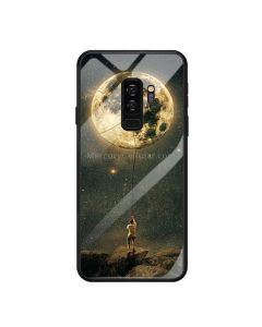 For Galaxy S9 Plus Mobile Phone Cover Glass Painted Soft Case Edge TPU Mobile Cover Case
