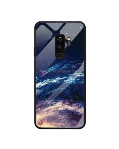 For Galaxy S9 Plus Mobile Phone Cover Glass Painted Soft Case Edge TPU Mobile Cover Case