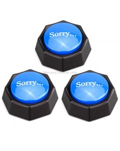 3 PCS Party Knowledge Quiz Game Electronic Squeeze Sound Box Answer Toy, Specification:Blue SORRY