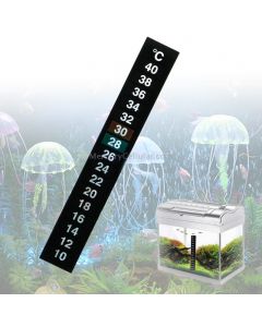 2 PCS PET Material Digital LCD Color Fish Tank Sticker Thermometer