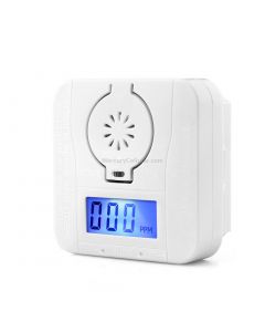 Mini CO Carbon Monoxide Smoke Detector Alarm Poisoning Gas Warning Sensor Security Poisoning Alarm with LCD Display