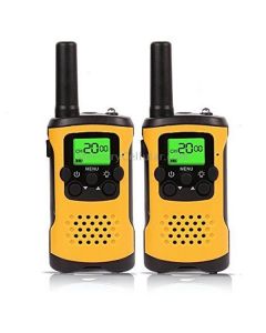 1 Pair Kids Walkie Talkies, 22-Channel FRS/GMRS Radio, 3km Range Mini Two Way Radios with Flashlight and LCD Screen