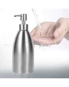 500ml Stainless Steel Soap Dispenser Kitchen Bathroom Shampoo Box Detergent Bottle