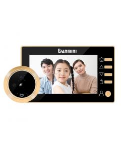 Danmini Q10 4.3 Inch Screen Motion Detection Camera Video Alarm Smart Digital Door Viewer, Support TF Card