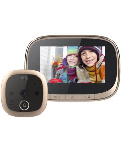 SF550 4.3 inch Screen 1.0MP Security Digital Door Viewer with 12 Polyphonic Music, Support PIR Motion Detection & Infrared Night Vision & 145 Degrees Wide Angle & TF Card