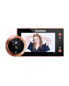 Danmini 4.3 inch WIFI Smart Electronic Cat Eye Home Wireless Doorbell 1 Million Camera Support Infrared Night Vision
