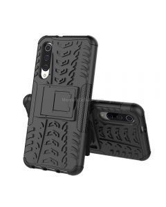 Tire Texture TPU+PC Shockproof Phone Case for Xiaomi Mi 9 SE, with Holder