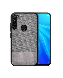 For Xiaomi Redmi Note 8 Shockproof Splicing PU + Cloth Texture PC + TPU Protective Case