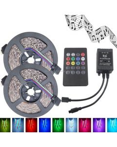 YWXLight 10m 24W 600 LEDs SMD 3528 RGB Flexible Music LED Strip Lamp, DC 12V